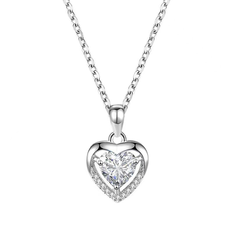 NO.30-Women's Fashion Loving Ocean Heart Necklace Valentine's Day Gift