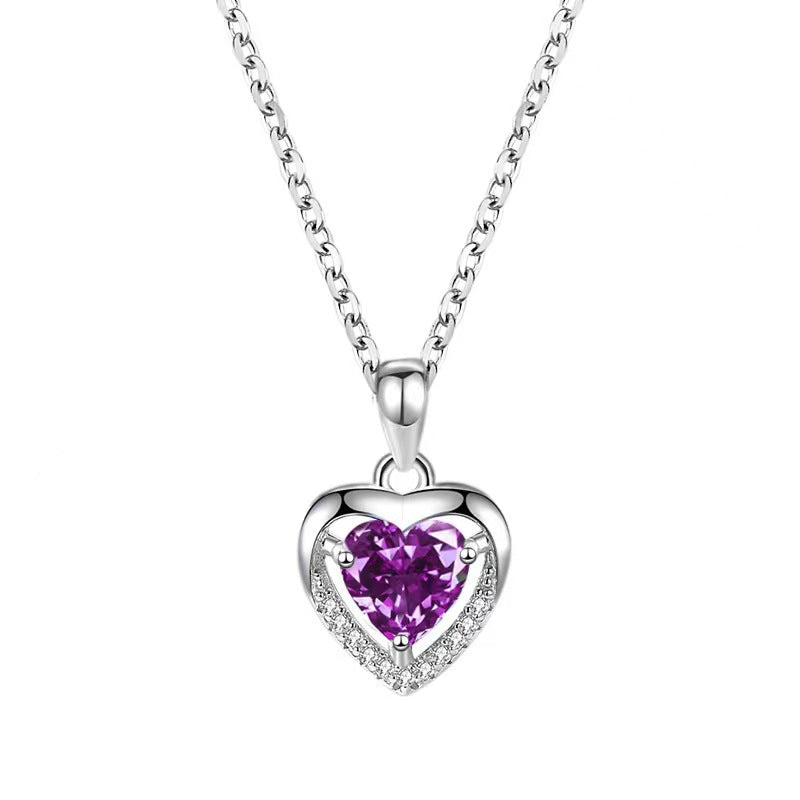 NO.30-Women's Fashion Loving Ocean Heart Necklace Valentine's Day Gift